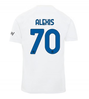Inter Milan Alexis Sanchez #70 Koszulka Wyjazdowych 2023-24 Krótki Rękaw